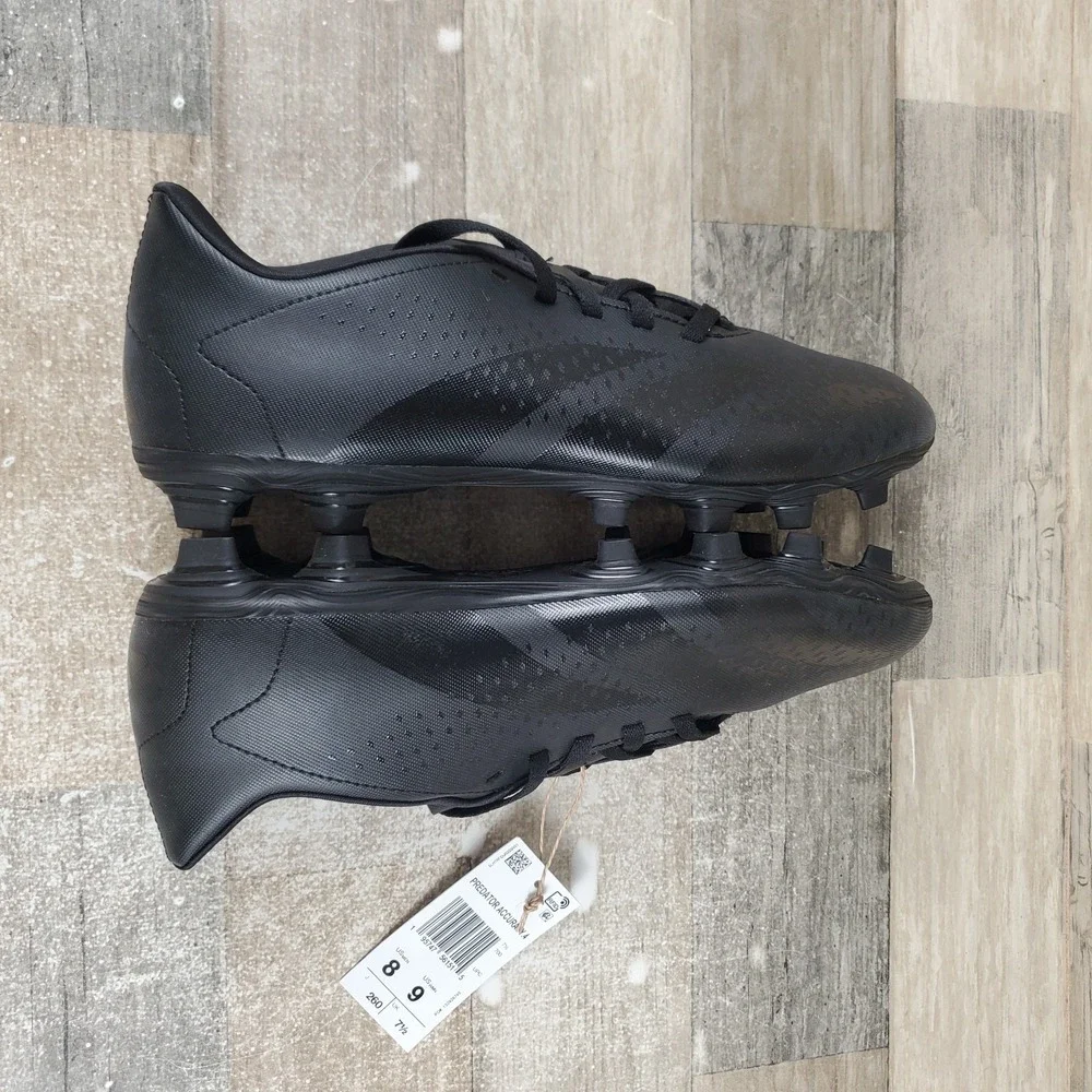 Adidas Predator Accuracy .4 Soccer Cleats Mens 8 / Womens 9 Black Lace Up